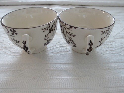 6 SETS JOHNSON BROTHERS LAURA ASHLEY SUSANNA CUPS SAUCERS BROWN CREAM HV12 SETS - Picture 6 of 11