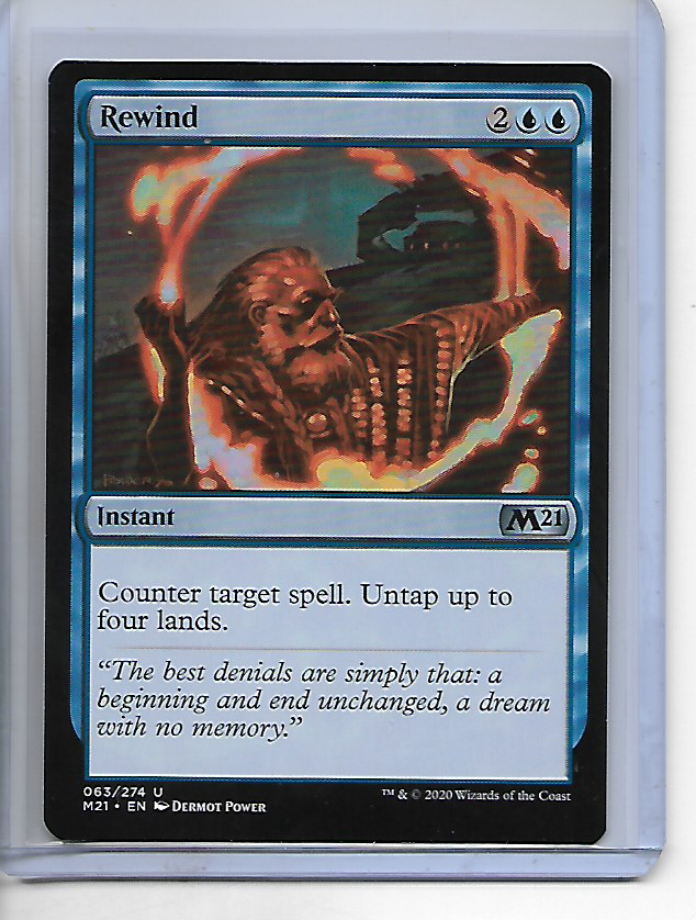 2020 MTG Core 2021: Rewind Card