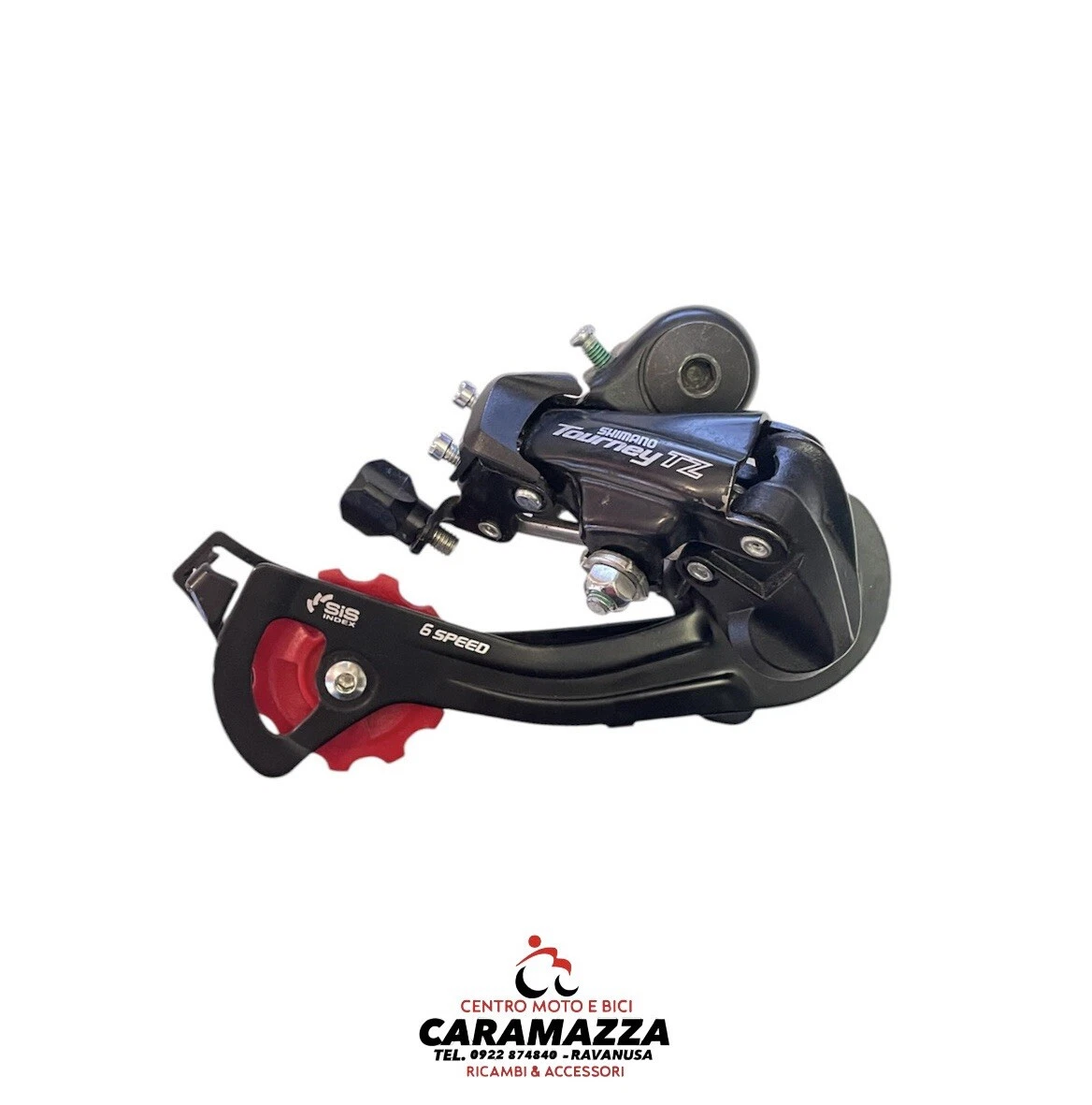 SHIMANO Tourney TZ500 - Deragliatore Posteriore 6/7 Velocità, Gabbia Lunga, Con Gancio Telaio - 2