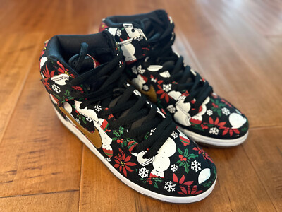 Nike SB Dunk High Concepts Ugly Christmas Sweater Black (Special Box)  635525-006