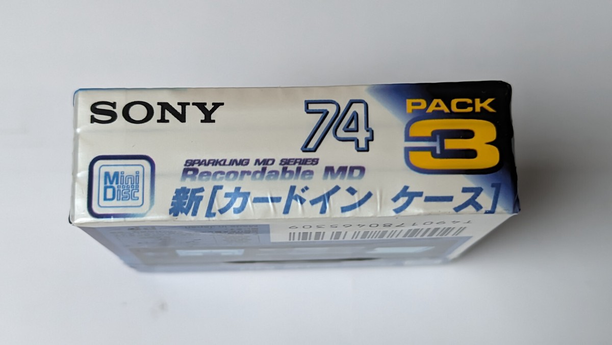 MiniDisc MD SONY Walkman Pear Blue 74 Japan 3psc-3pack | eBay