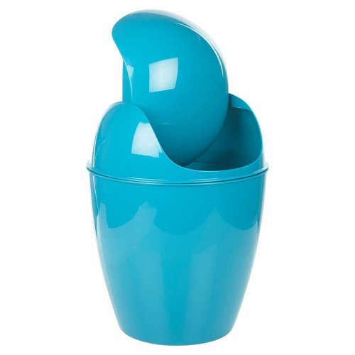 5L Plastic Swing Top Bin Trash Can for Bathroom, Office, and Under-Counter Use - Picture 20 of 23