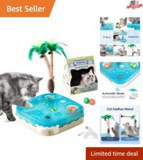 Rechargeable 7-in-1 Interactive Cat Play Set with Feather Wand and More