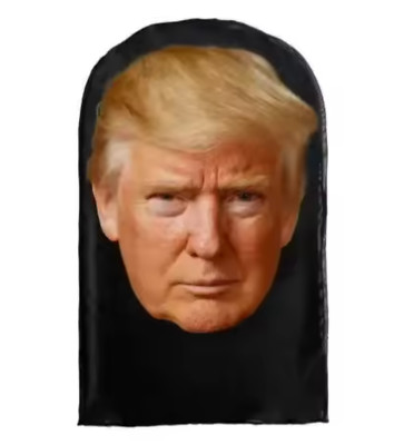 ONE SIZE 3D Serious Donald Trump Printed Full Face Mask Celeb President Unisex