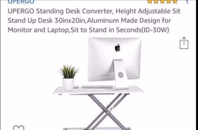 Sita Office Standing Desk Height Adjustable Sit Stand Up Desk