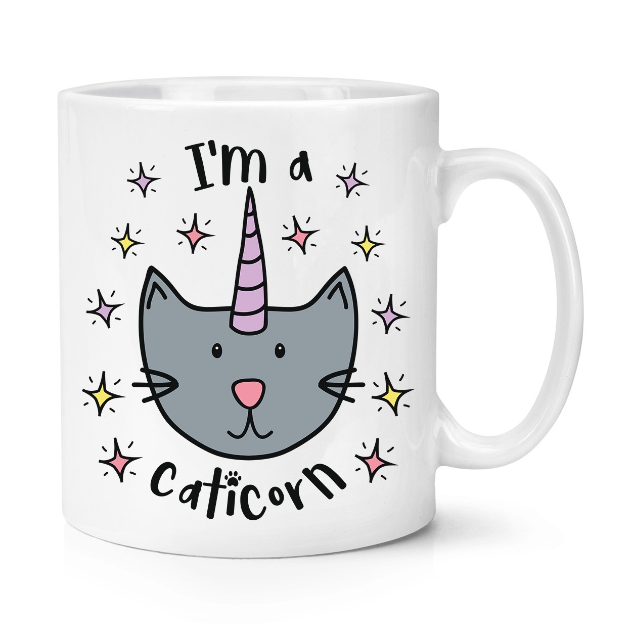 Luna I'm A Caticorn 10oz Mug Cup - Cat Unicorn Kitten Funny Animal