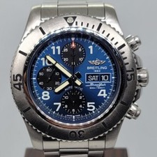 Breitling A13341 Superocean Blue Dial Steelfish Chronograph Automatic Day Date 3