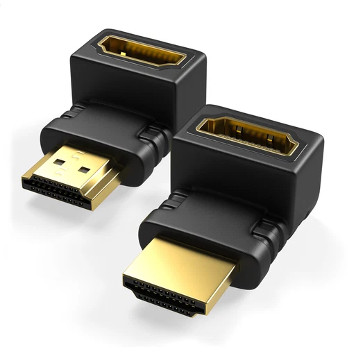 HDMI Winkelstecker 90° & 270° gewinkelt Kabel Verbinder Winkel Adapter HD 4K UHD