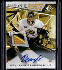 2021-22 SP Game Used CHL PATCH Benjamin Gaudreau Auto 20/49 #14