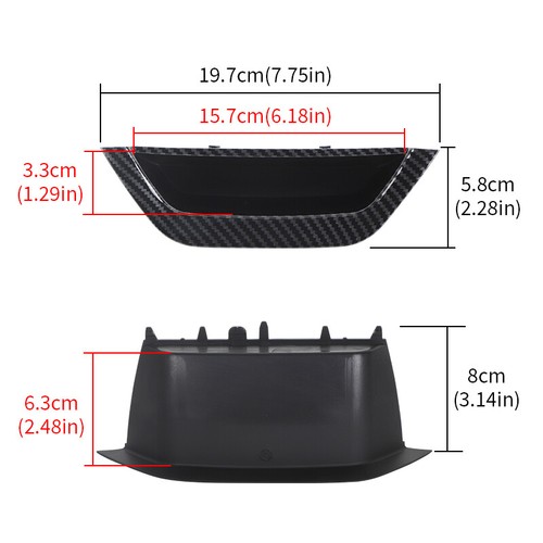 4 piezas manijas de puerta interiores RHD panel cubierta de tracción interior moldura para BMW X3 X4 F25 F26 - Imagen 10 de 24