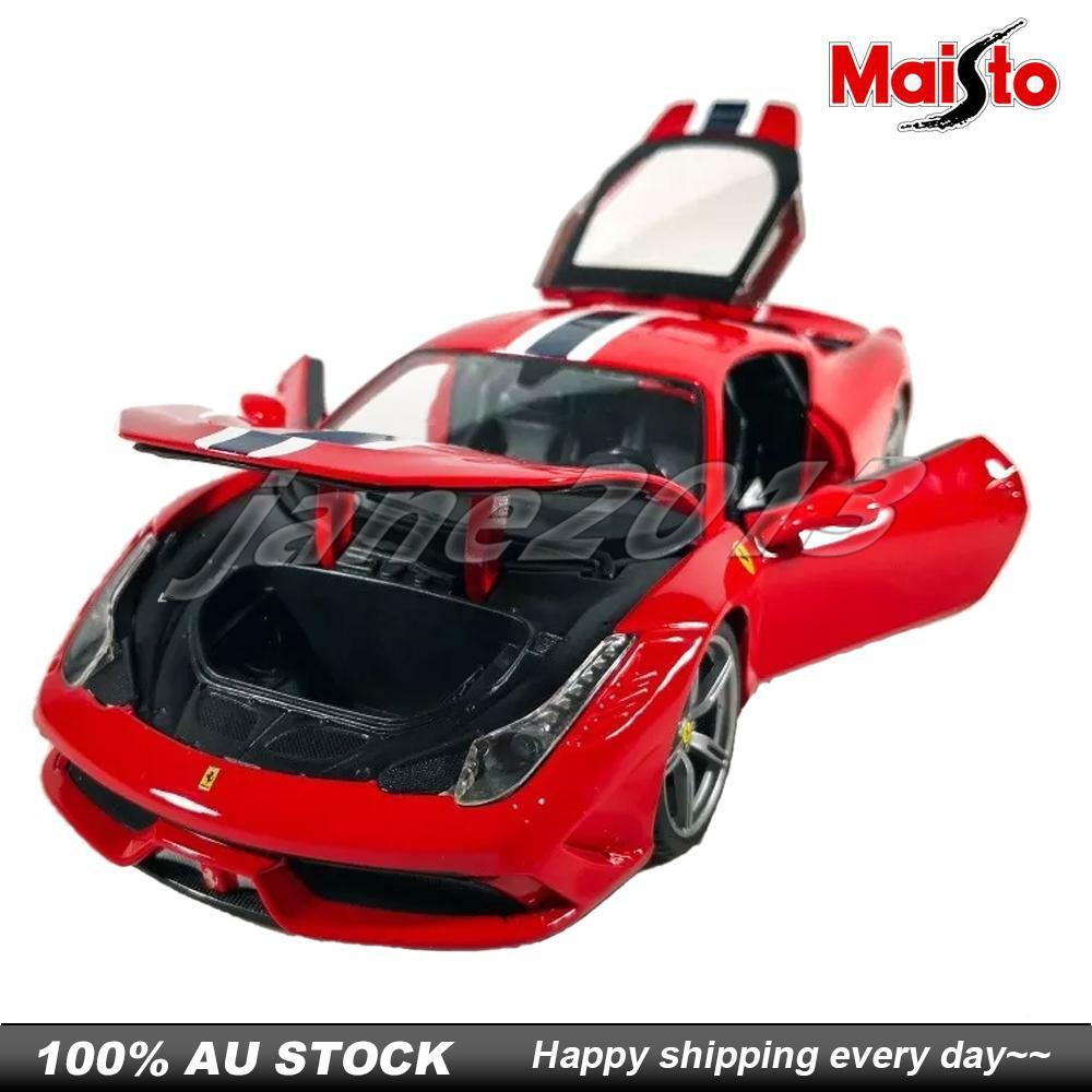 Maisto 1:18 Car Model Ferrari 488 GTB / yellow fxx k