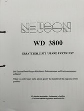 NEUSON 3800 WD Ersatzteilkatalog