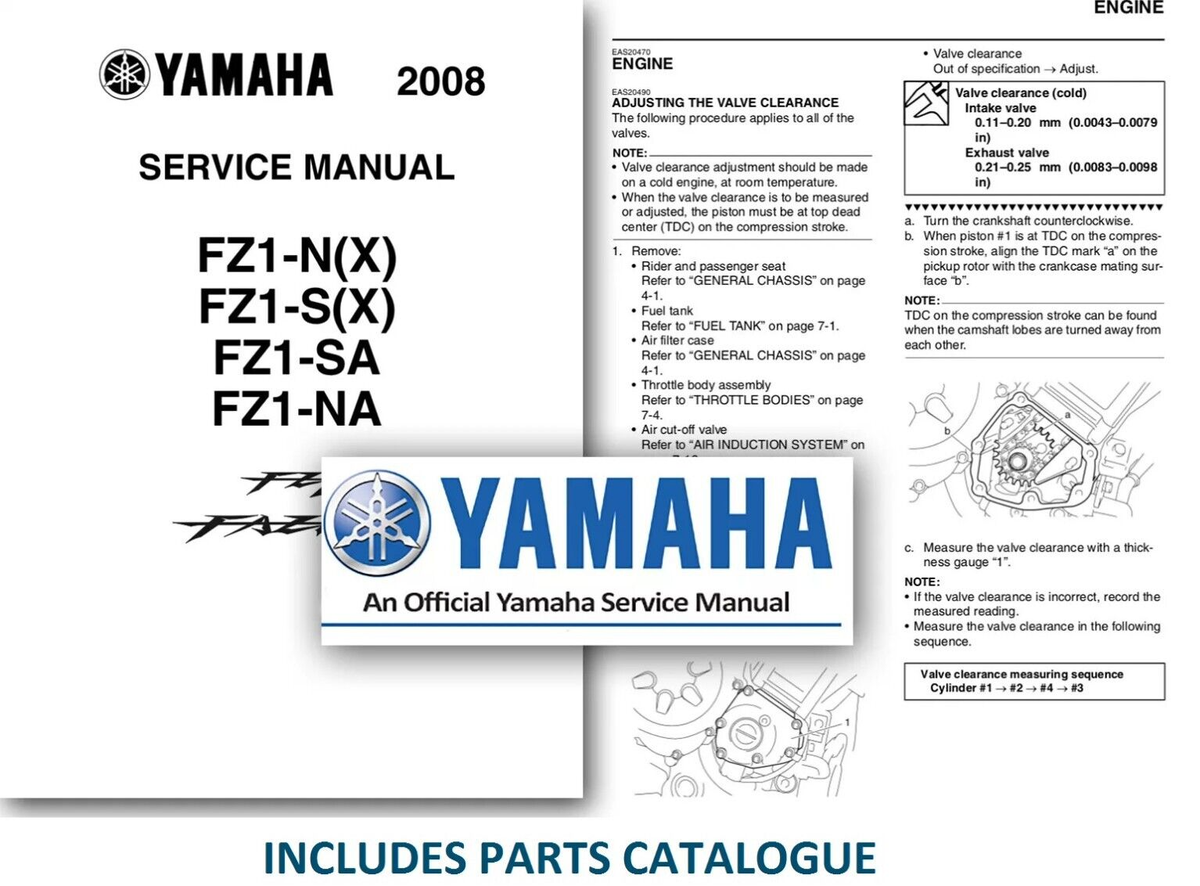 Yamaha FZ1 - N/S Fazer Workshop Service Repair Manual 2008 - 2009