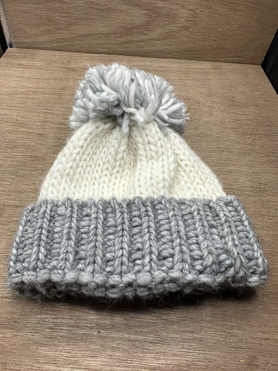 GELSO BIANCO ?? WOMEN\'S GREY ALPACA/WOOL WINTER POMPOM HAT GELSO BIANCO ?? WOMEN main image 3