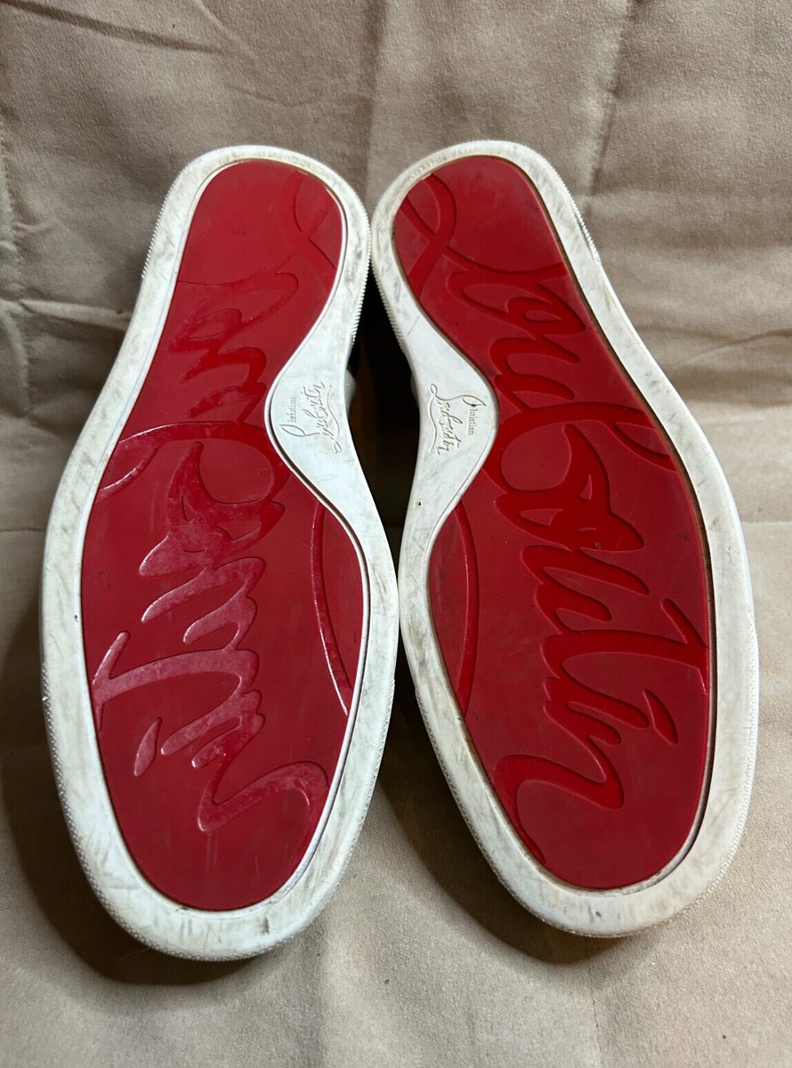 Christian Louboutin Louis Junior Flat Spikes Glitter Size 42 Christian Louboutin Louis Junior Flat Spikes Glitter Size 42