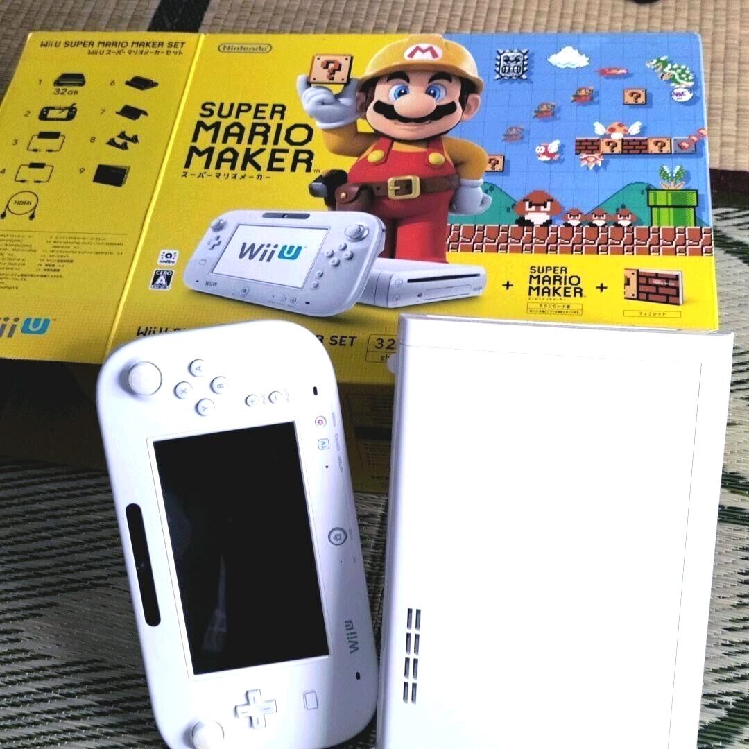 Wii U Super Mario Maker Set 32GB,白 Super Mario Maker Nintendo Wii U Set Limited Edition Box