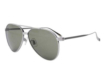 Dunhill Sunglasses DU005S 004 Titanium Polished Silver with green 60-12-145