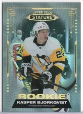 2021-22 Stature Kasper Bjorkqvist RC #110 Penguins Base Photo Variation SN# /99