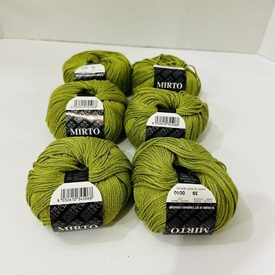 Filatura Di Crosa MIRTO 39 Green 41% Cotton 20% Linen Yarn 121 yds