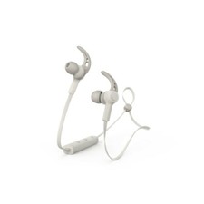 Image of Hama Bluetooth Wireless Connect headphones Pale Grey White ,in-ear, ear-hook  UK