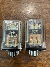 Pair of Omron MK2EP-UA-DC12 10 A 28 VDC/120 VAC Relay *Untested* NL