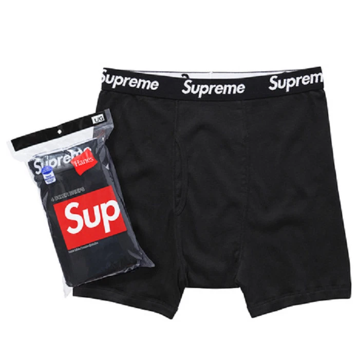 Supreme Hanes Boxer Briefs - Black - Medium - 1 Paio - SPEDIZIONE IN 12/24 ORE - Imagen 1 de 1