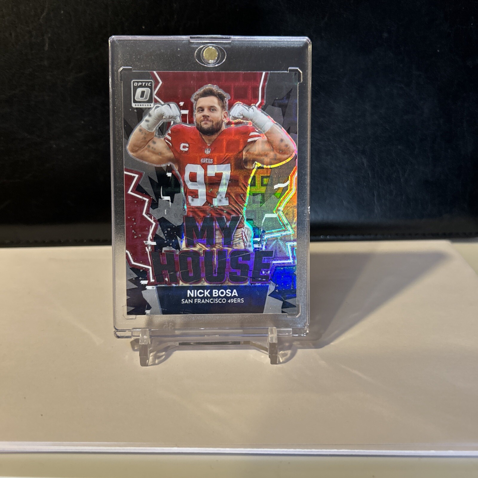 Nick Bosa 2022 Donruss Optic My House Black Pandora SSP 12/25