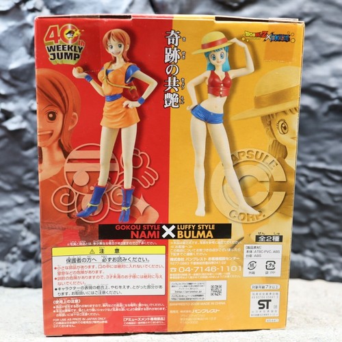 New Dragon Ball x One Piece Weekly Jump 40th Goku Style NAMI Figure Rare - Picture 3 of 6