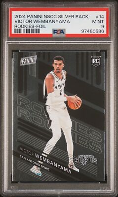 PSA 9 Victor Wembanyama Rookie Foil #14 2024 Panini National