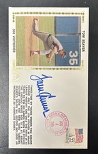 1985 Silk Cache Envelope Postage Tom Seaver 300 Victories Autographed JSA Cert
