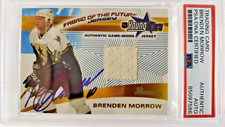 BRENDEN MORROW AUTO Game-Worn Jersey 2002 Bowman Young Stars PSA DNA Signed