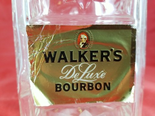Vintage Walker Deluxe Bourbon Bottle / Decanter, Empty - Picture 4 of 8