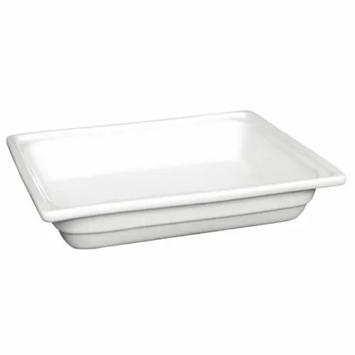 olympia whiteware 1/2 gastronorm pans - 100mm freezer and dishwasher safe image 2