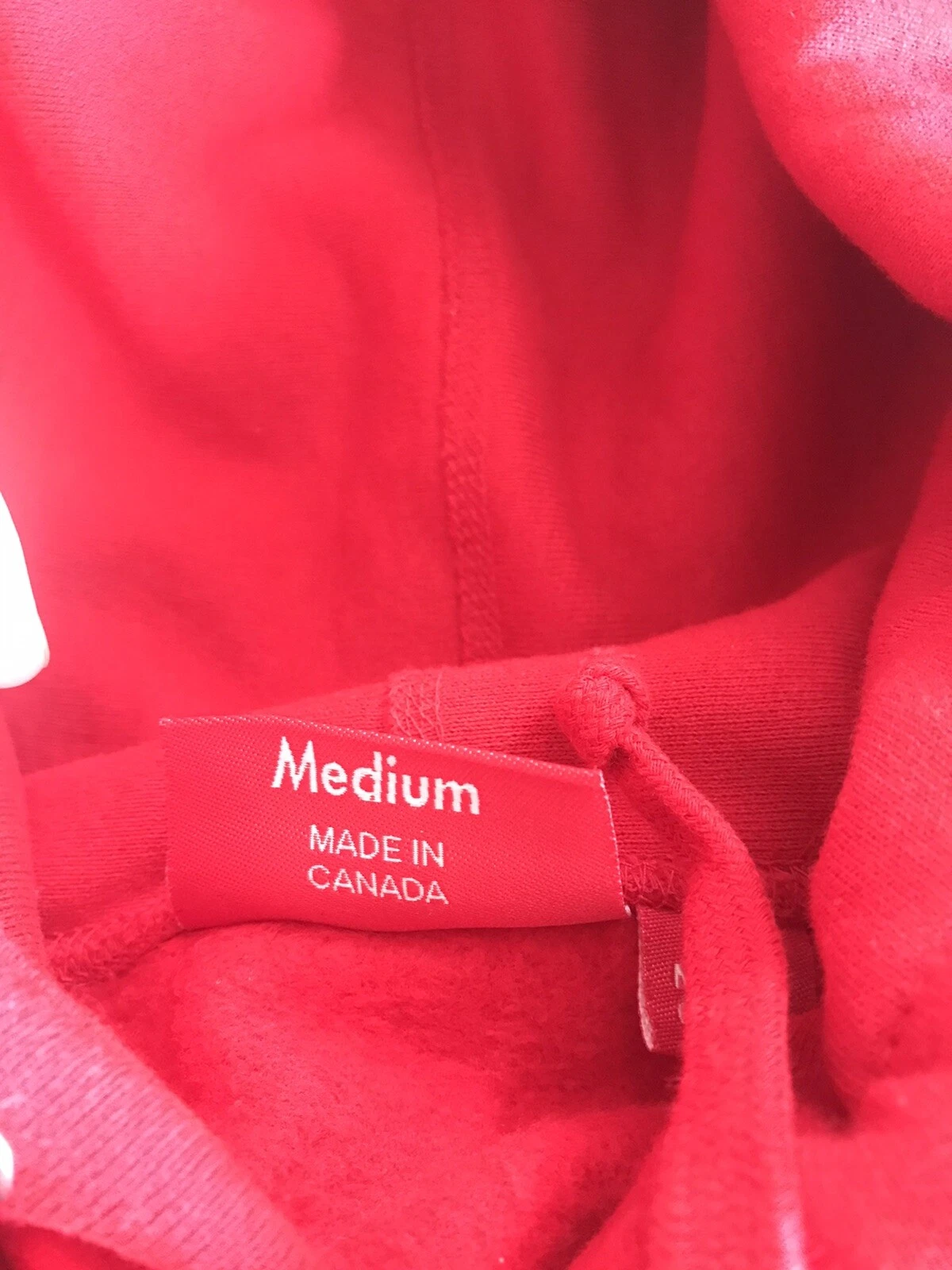 Felpa con cappuccio Supreme Patent Chinille Arc Logo Rosso FW 17 Taglia Media