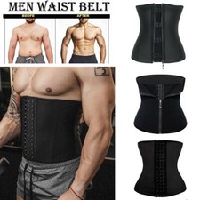 Men Waist Trainer Slimming Belt Weight Loss Neoprene Fat Burner Sweat Trimmer US