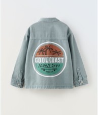 Zara Kids Oversized Button Down Denim Shirt / Jean Jacket NWT 13-14 Years