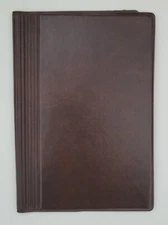 Paperback Book Holder / Cover - Vinyl / Leatherette - Brown