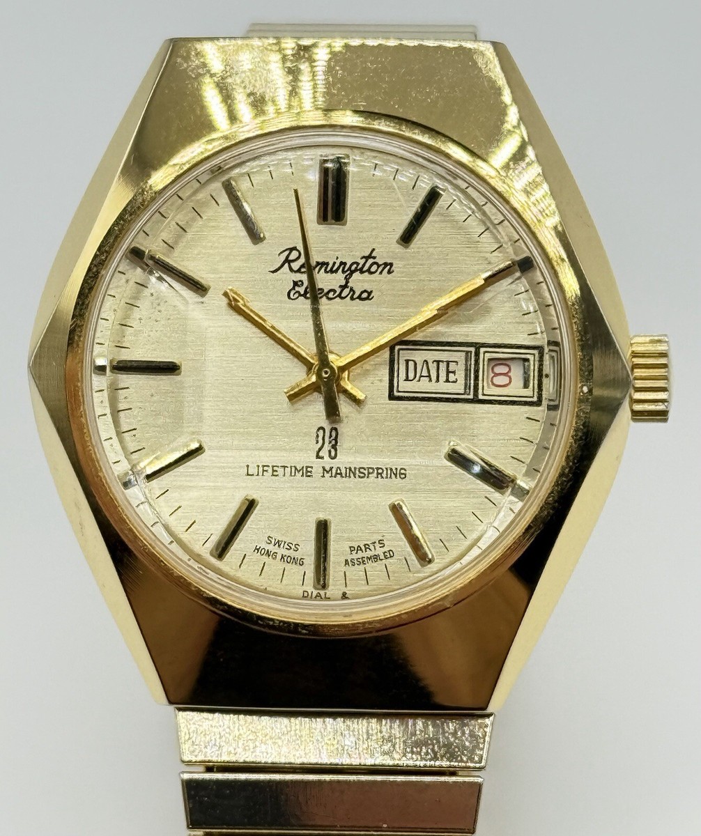 Vge Remington Electra 23 Lifetime Mainspring Gold Tone Manual