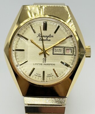 Vge Remington Electra 23 Lifetime Mainspring Gold Tone Manual