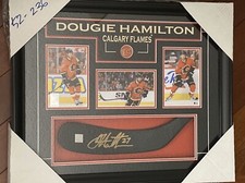 Dougie Hamilton Flames Hurricanes Bruins Sogned Stick Blade Frameworth Piece