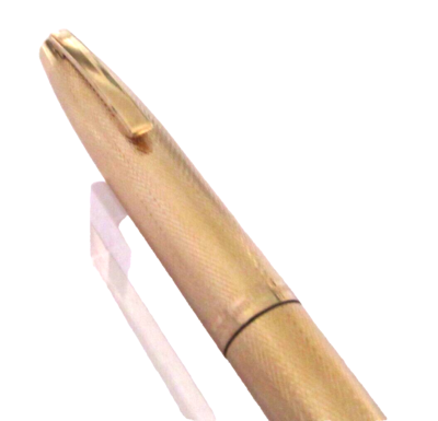 Stylo Plume Sheaffer Imperial Plaqué Or Motif Grains D'orge - Plume En Or, Occasion Très Bon état