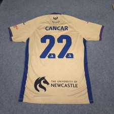 Newcastle Jets Jersey Mens LARGE Football 2022-23 CANCAR match worn GPS Size L