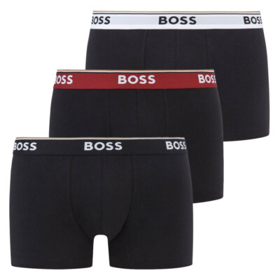Hugo Boss Mens Boxer Shorts BOSS Pack Logo Branded Stretch