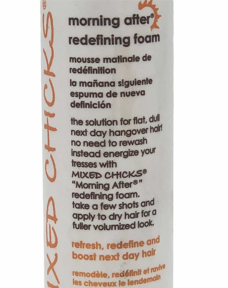 Paquete de 4 rizos mixtos de espuma para el cabello mañana después de redefinir 8 oz reiniciar rizos al día siguiente Foto 3 de 4