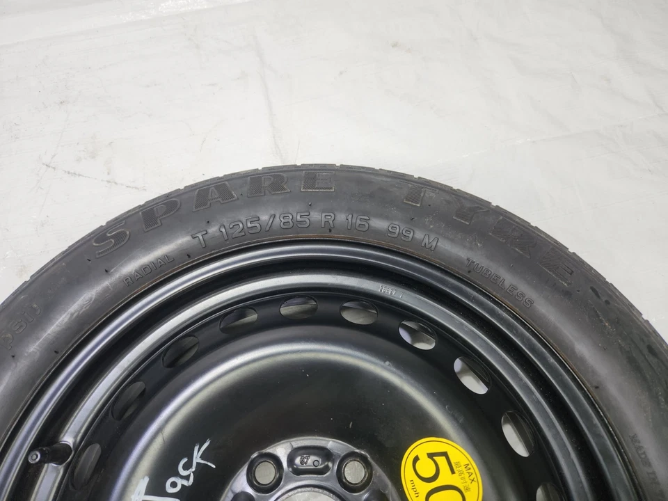 2007 2008 Volvo S40 Emergency Spare Tire wth Jack Tool OEM T125/85R16 - Image 4 of 4