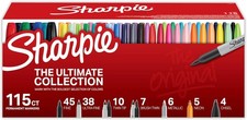 Sharpie Permanent Markers Fine and Ultra Fine Points Assorted Colors 115 Count