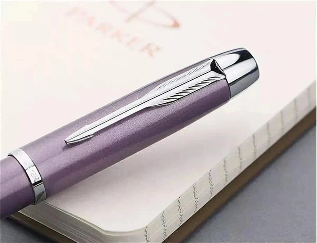 Good Parker IM Series Purple/Silver Clip Fine 0.5mm Nib Fountain Pen No Box