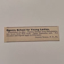 Ogontz School For Young Ladies Philadelphia PA 1894 Clipping SAI6-S53