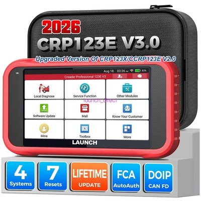 LAUNCH CRP123E V3.0 OBD2 Scanner Engine ABS SRS Code Reader Auto Diagnostic Tool
