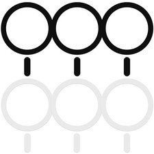 6 Pack Universal Metal Rings Sticker Compatible with MagSafe Magnetic Wireless C